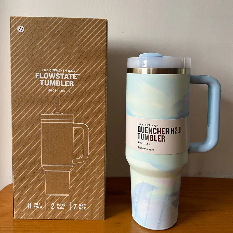Vákuum Szigetelt Kupa Fedéllel és Szívószállal - ThermoTumbler