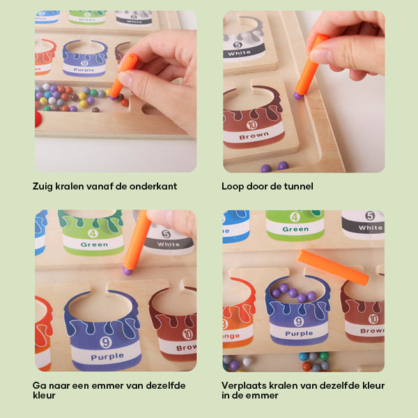 Mágneses Tanulási Labirint Szín- és Számfelismeréshez - MazeMagic