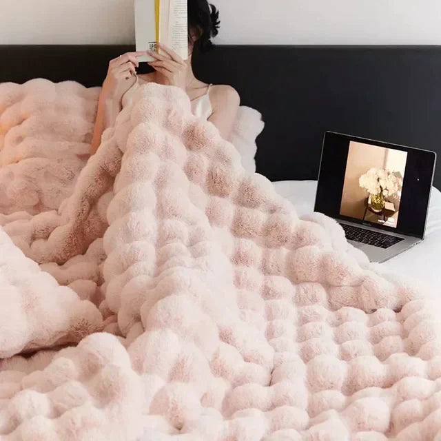Hordozható Bolyhos Takaró Műszőrme - VeluLuxe