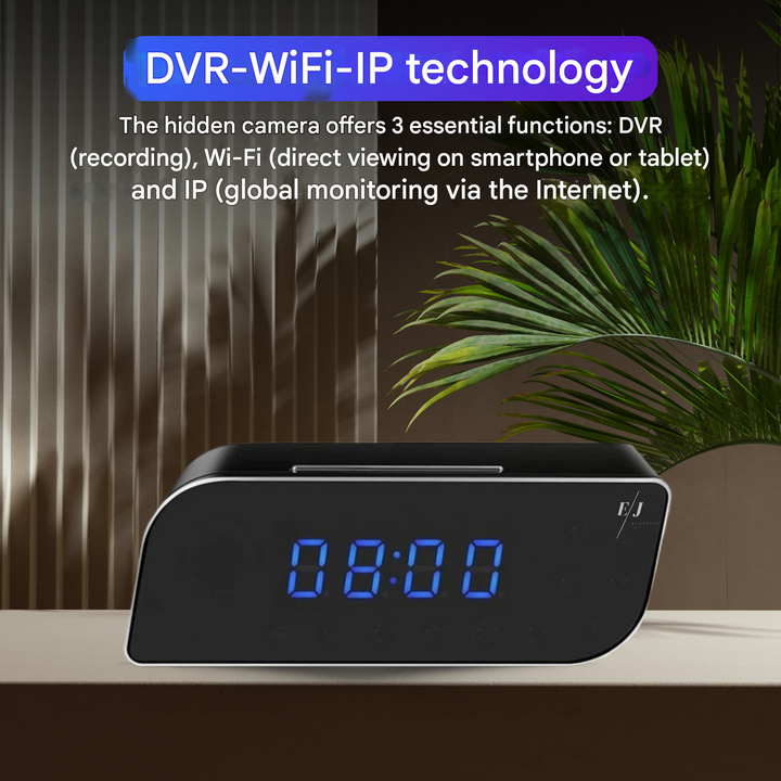 Digitális Ébresztőóra Rejtett Megfigyelő Kamerával – StealthClock Cam