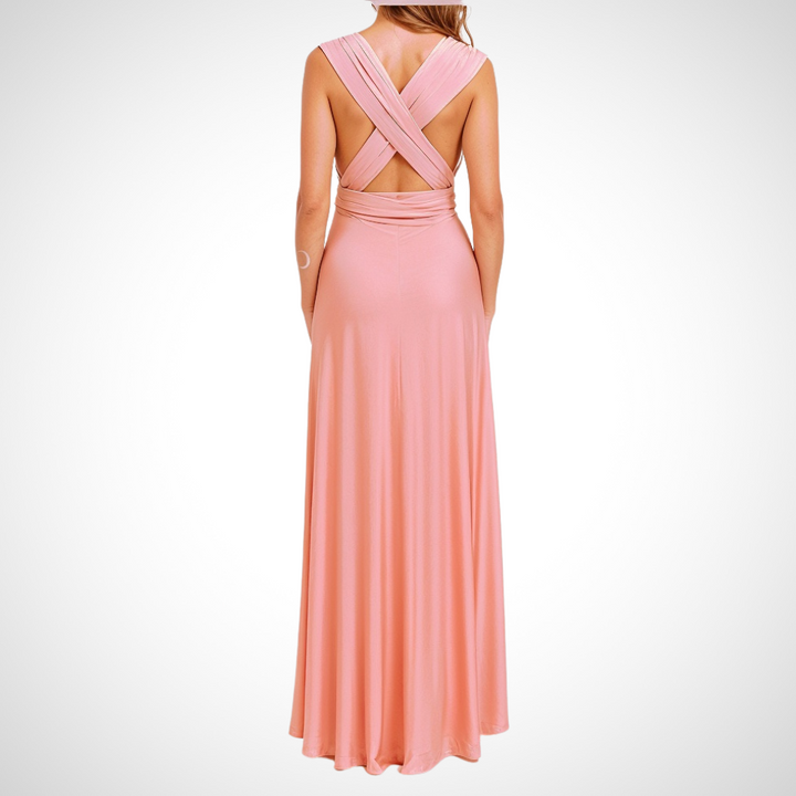 Elegáns, nőies szabású, hosszú maxi ruha – Celine