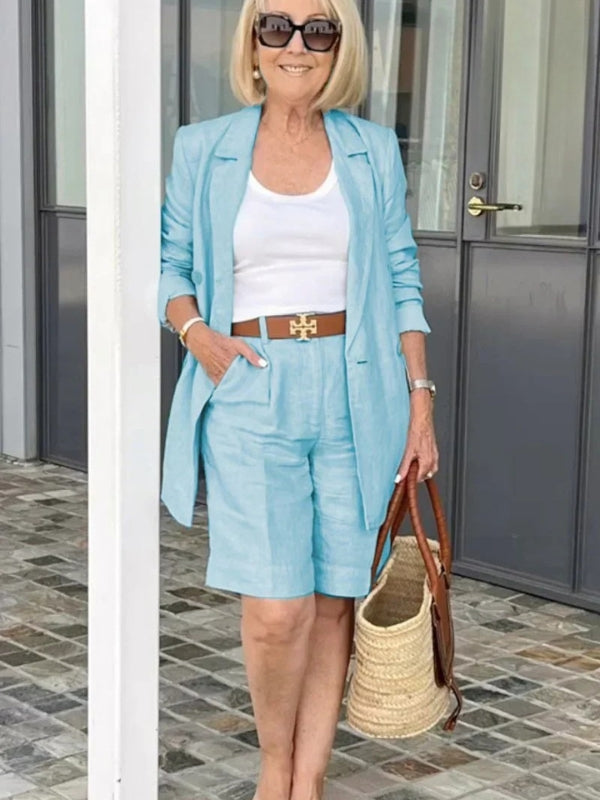 Trendi Női Vászon Nyári Öltözet – Camille