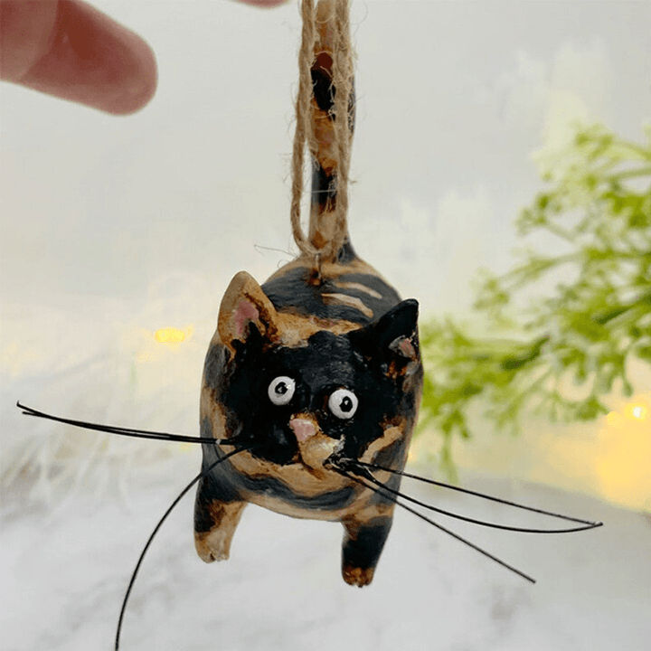 Egyedi Kézműves Macska Karácsonyi Díszek - Purrfect Holiday Hangers