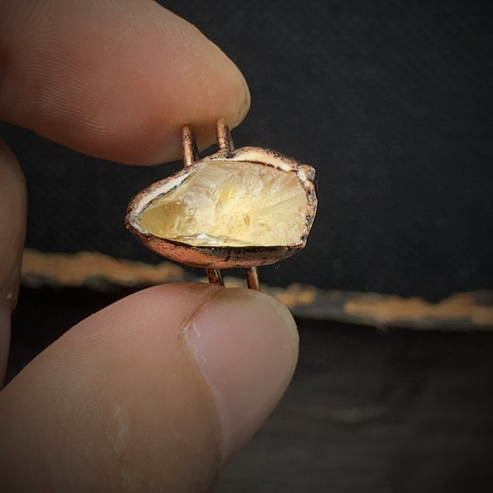 Természetes Nyers Születési Kő Gyűrű - Selina