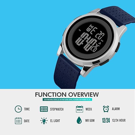 Ultra-vékony vízálló digitális sportóra - Charlie