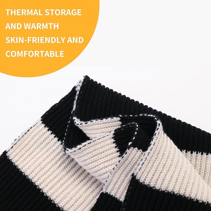 Vastag, kötött, csíkos sál férfiaknak - Chris