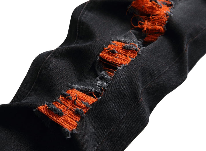 Férfi Slim-Fit Koptatott Farmer - Mick