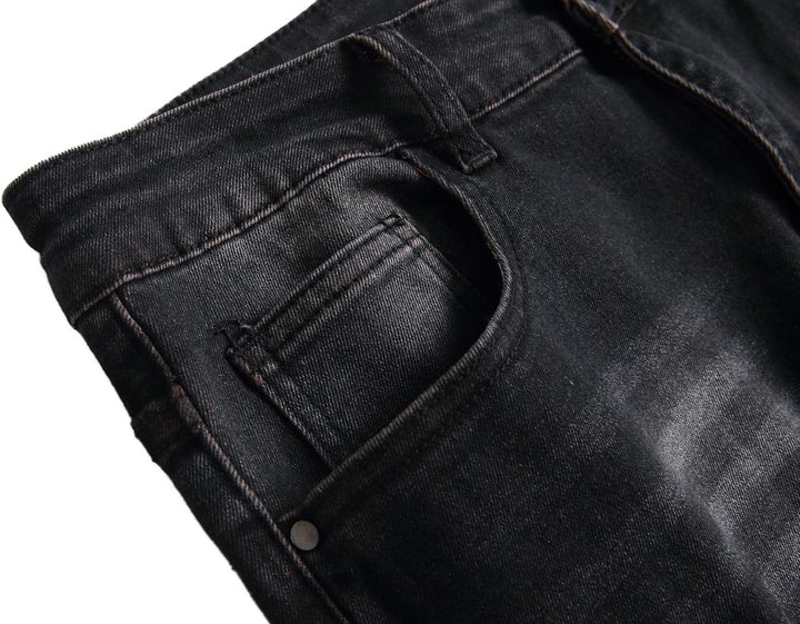 Férfi Slim-Fit Koptatott Farmer - Mick