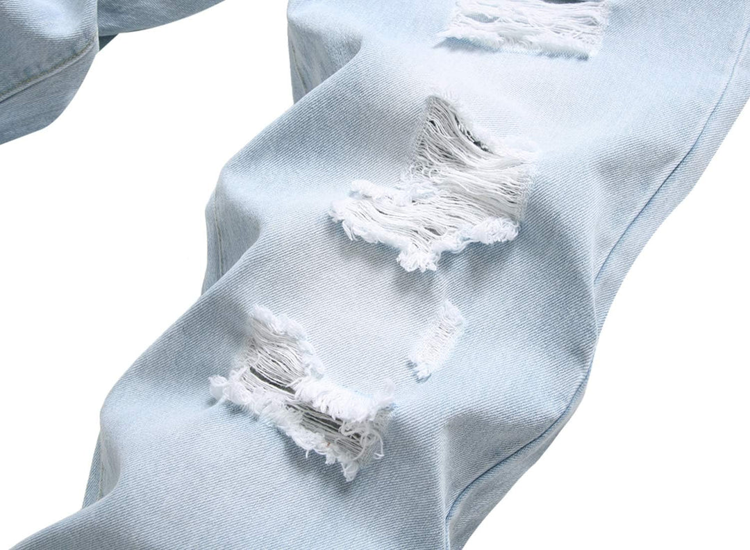 Férfi Slim-Fit Koptatott Farmer - Mick