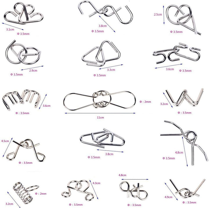 Fém Puska Gyűrűk Készlete - BrainTwist