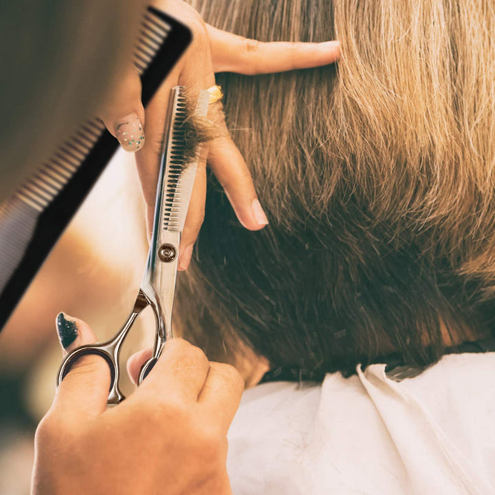 Professzionális hajvágó és ritkító olló készlet