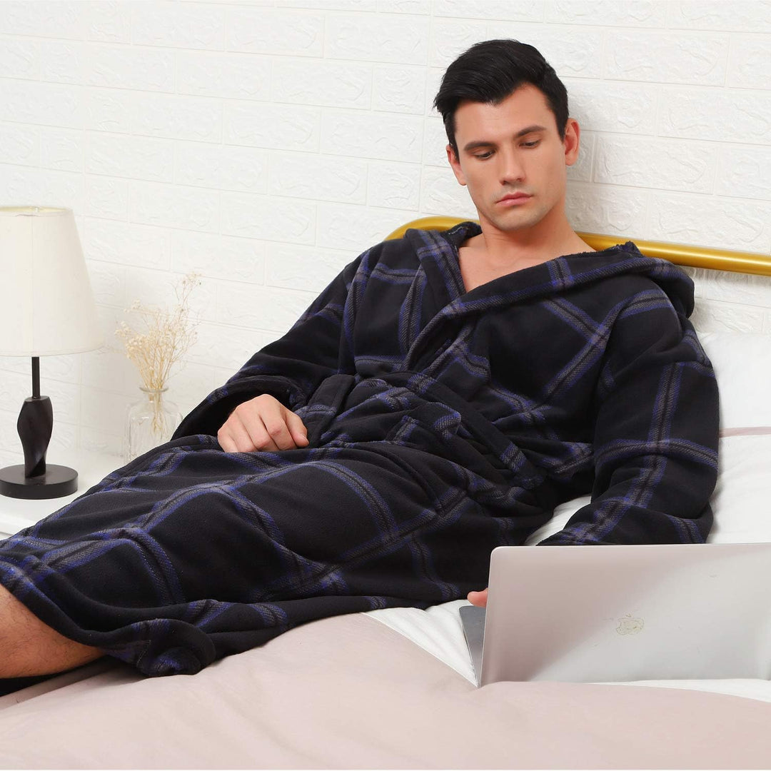 Luxus Férfi Fürdőköpeny Kapucnival - Lars