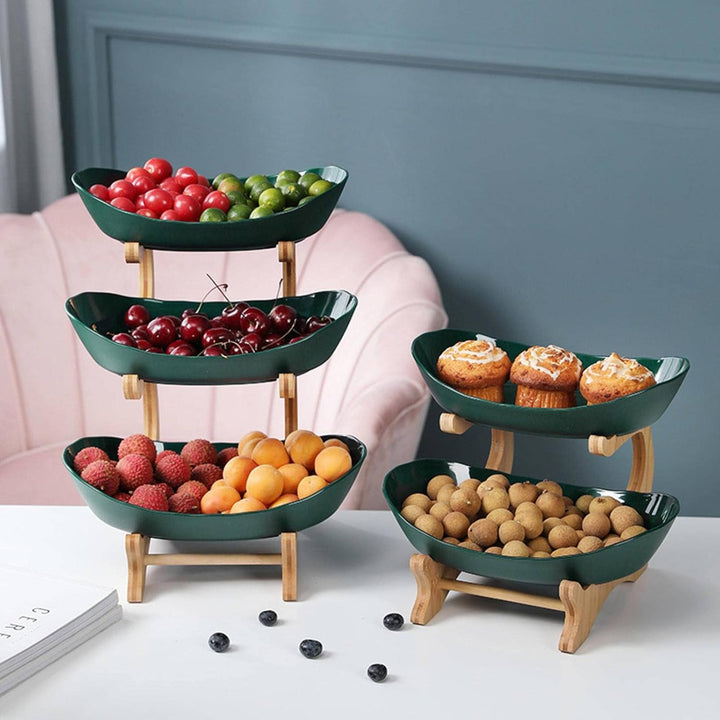Stílusos Fém Gyümölcsstand 2 vagy 3 Rétegben - StackFruit