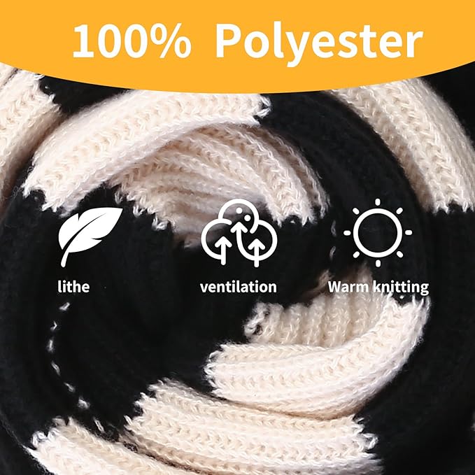 Vastag, kötött, csíkos sál férfiaknak - Chris