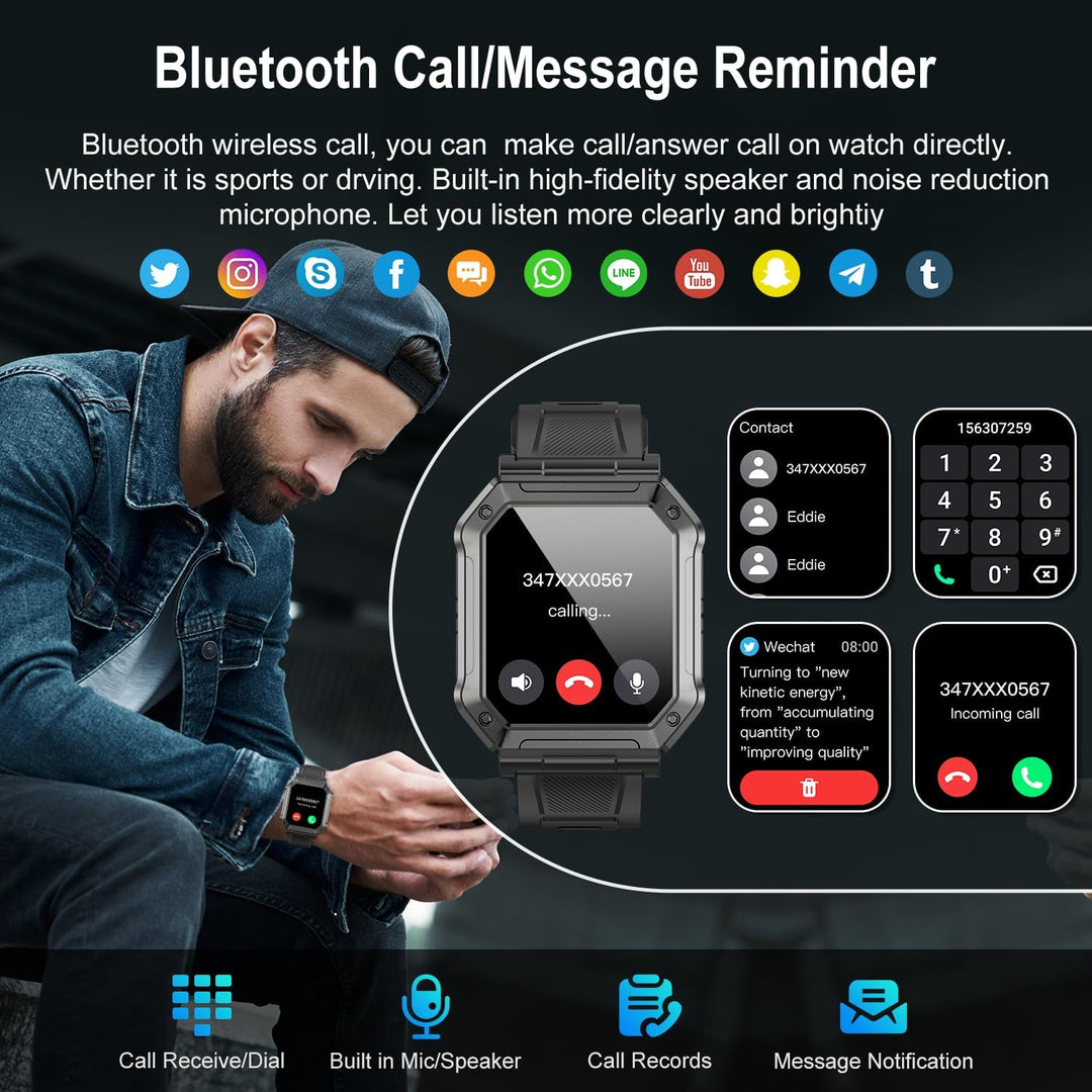 Katona Smartwatch Férfiaknak Fitnesz Követővel - Wayne