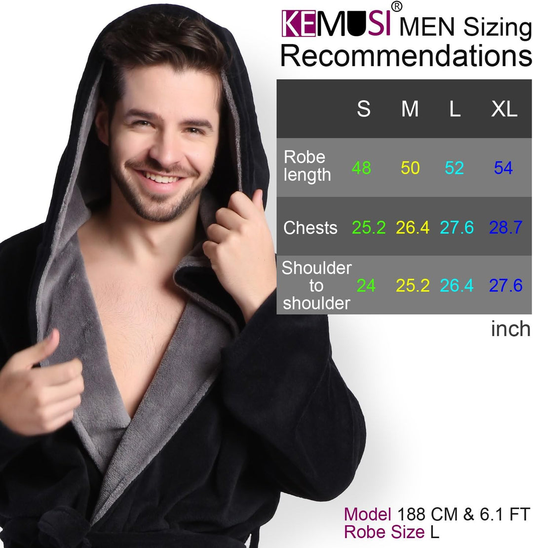 Luxus Férfi Fürdőköpeny Kapucnival - Lars