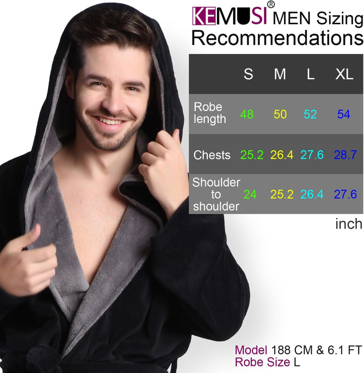 Luxus Férfi Fürdőköpeny Kapucnival - Lars