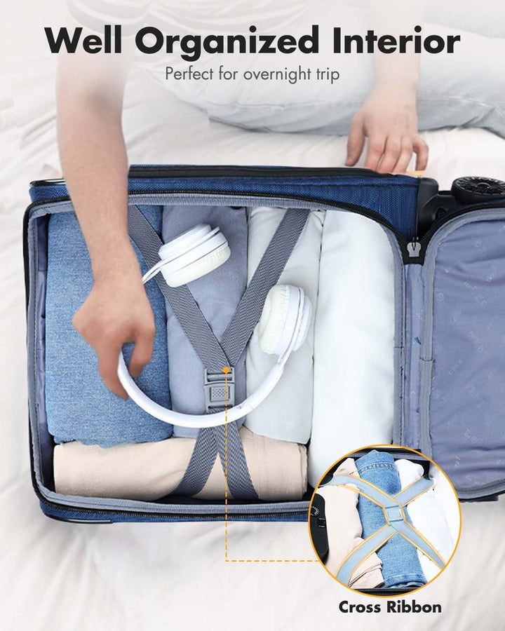 Légitársaság által jóváhagyott, az ülés alá beleférő kézi poggyász forgó kerekekkel és laptop zsebbel