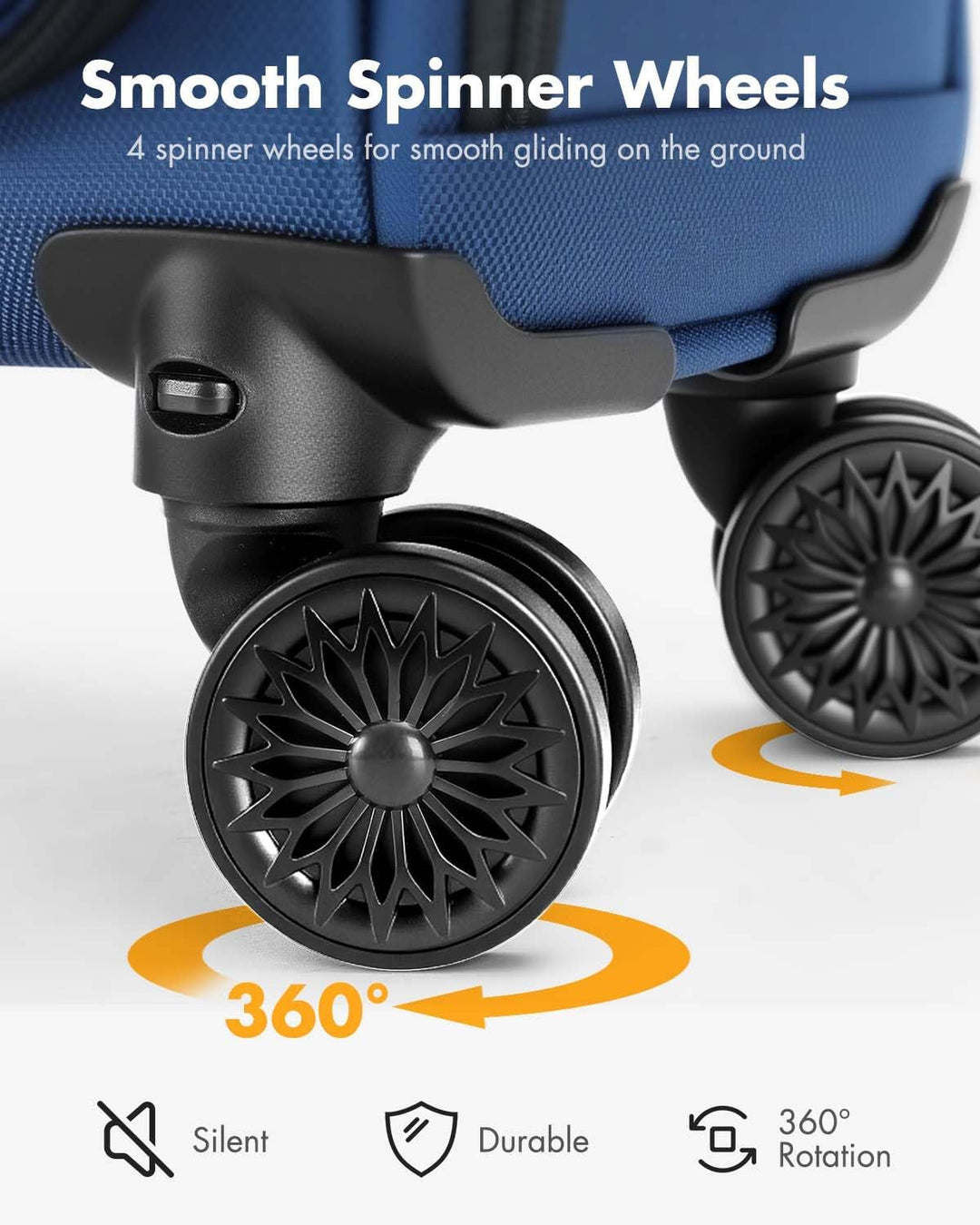 Légitársaság által jóváhagyott, az ülés alá beleférő kézi poggyász forgó kerekekkel és laptop zsebbel