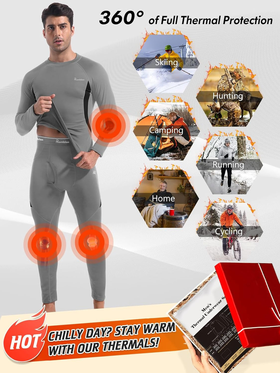 Hőszigetelő Alsónemű Szett Férfiaknak - Thomas