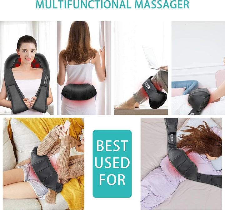 Shiatsu masszázspárna infravörös fűtéssel - FlowRelief