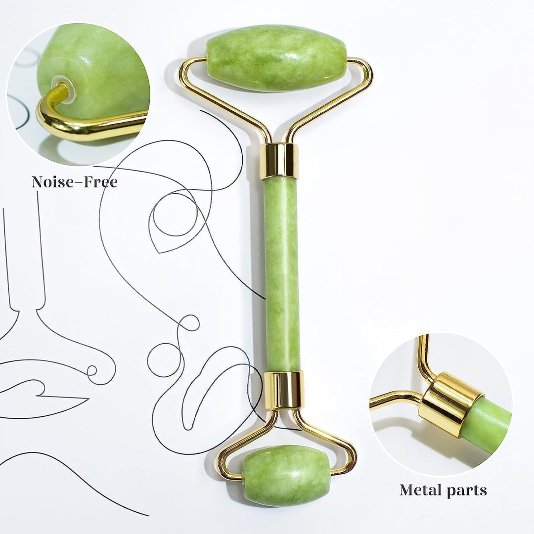Instant Glow Gua Sha & Jade Roller Szett