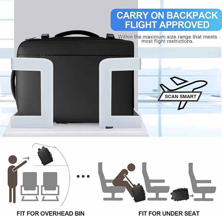 Bővíthető 26–45L vízálló utazó hátizsák laptop rekesszel és sporttáska fogantyúval