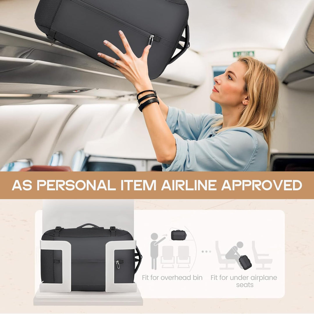 40L bővíthető vízálló utazó hátizsák USB porttal és 17” laptop tárolóval – AirVoyage (Vásárolj 1-et, 1 INGYEN promóció)