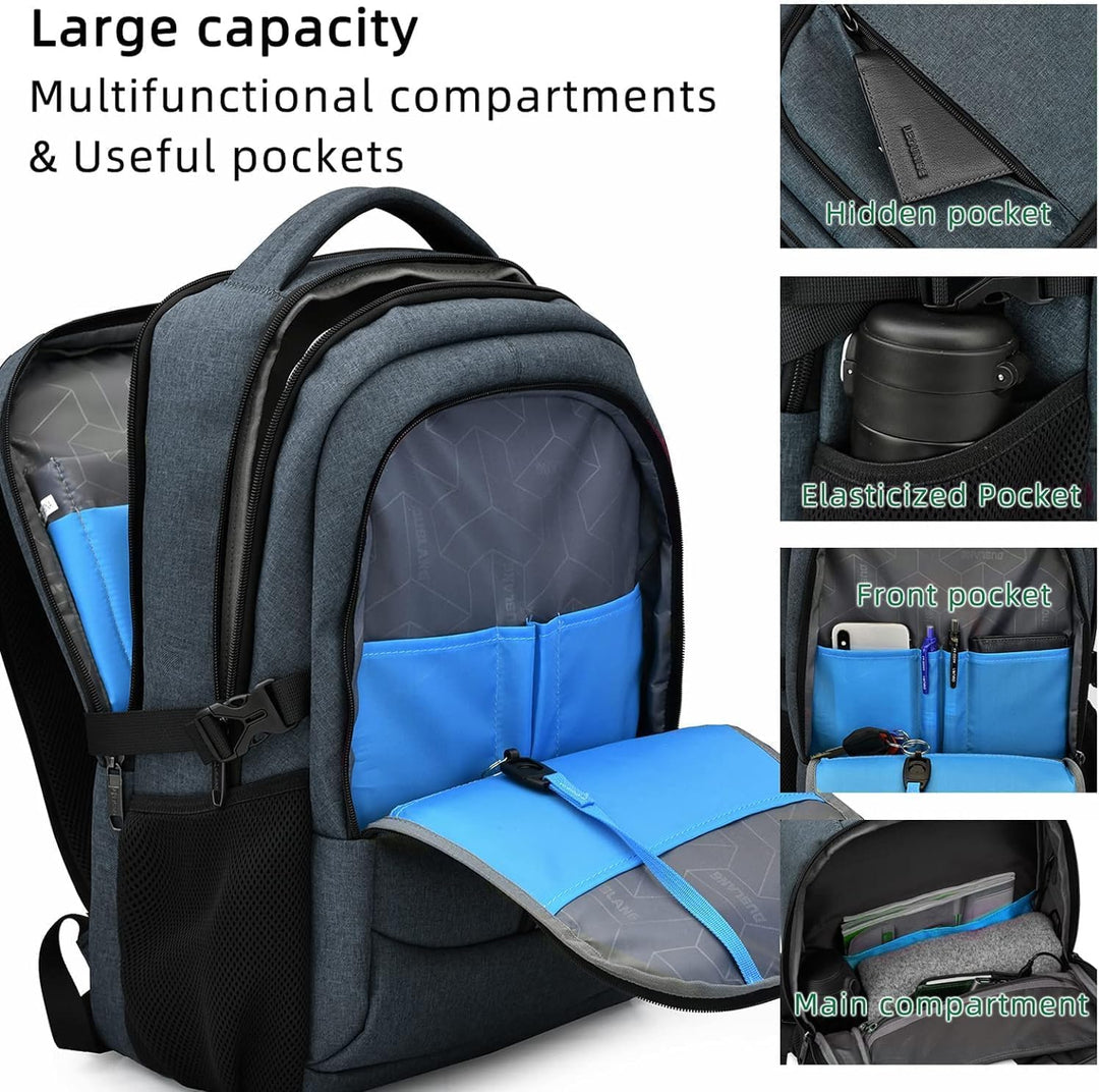 Vízálló utazós laptop hátizsák USB töltőporttal