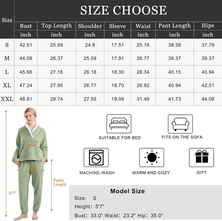 Fluffy pizsama szett hölgyeknek - CozyPlush