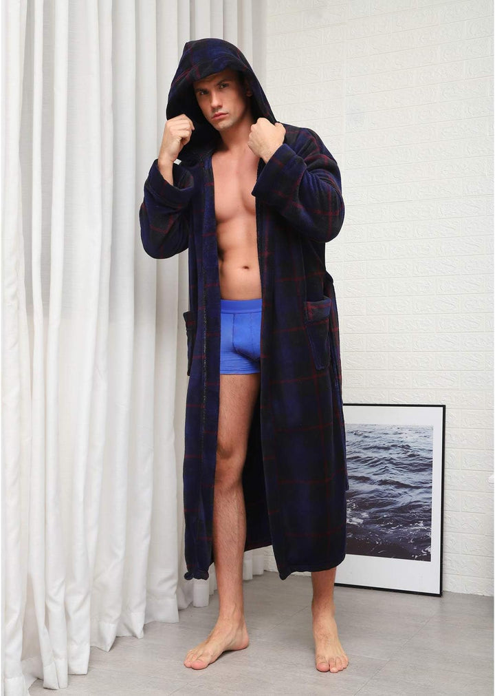 Luxus Férfi Fürdőköpeny Kapucnival - Lars