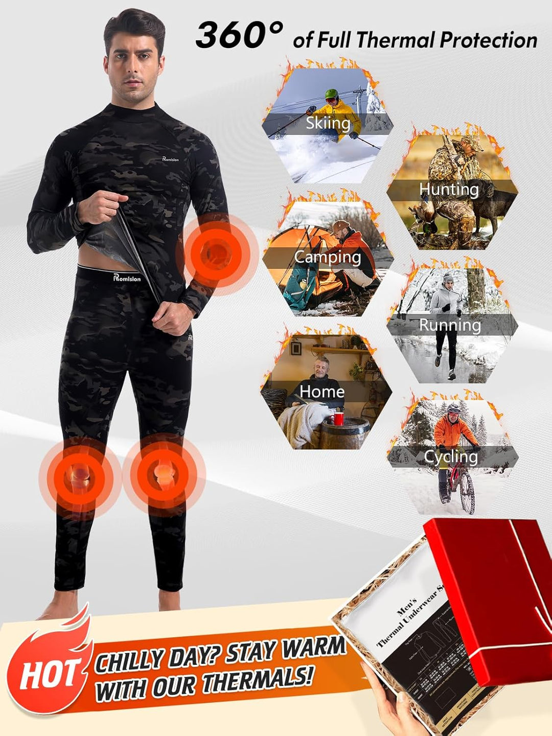 Hőszigetelő Alsónemű Szett Férfiaknak - Thomas