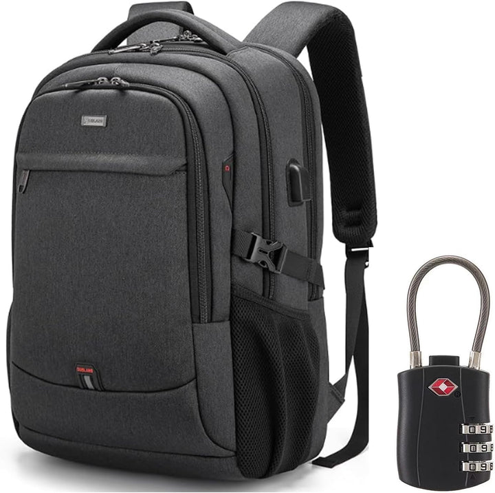 Vízálló utazó laptop hátizsák USB porttal és rendezett tárolással