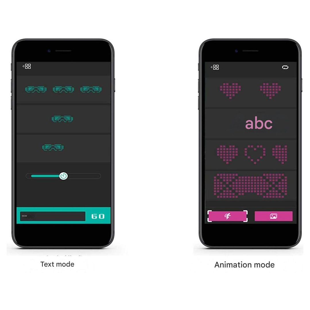 App-programozható LED ünnepi szemüveg - GlowBeat