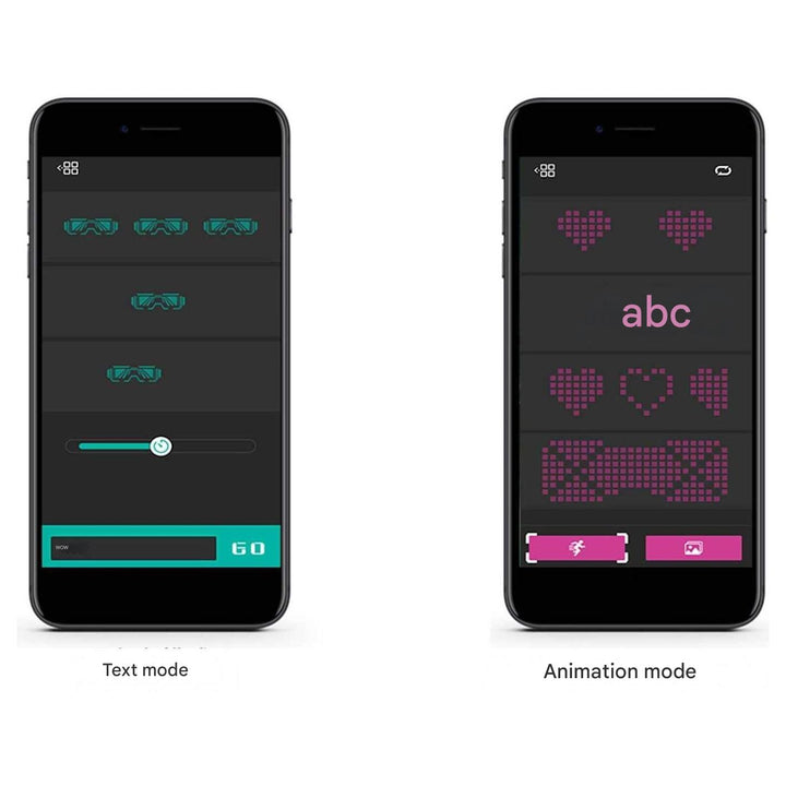 App-programozható LED ünnepi szemüveg - GlowBeat