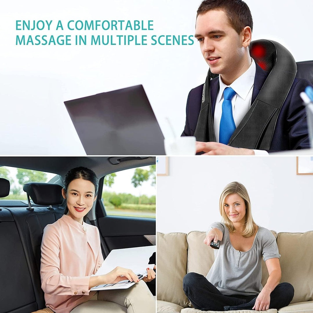 Shiatsu masszázspárna infravörös fűtéssel - FlowRelief