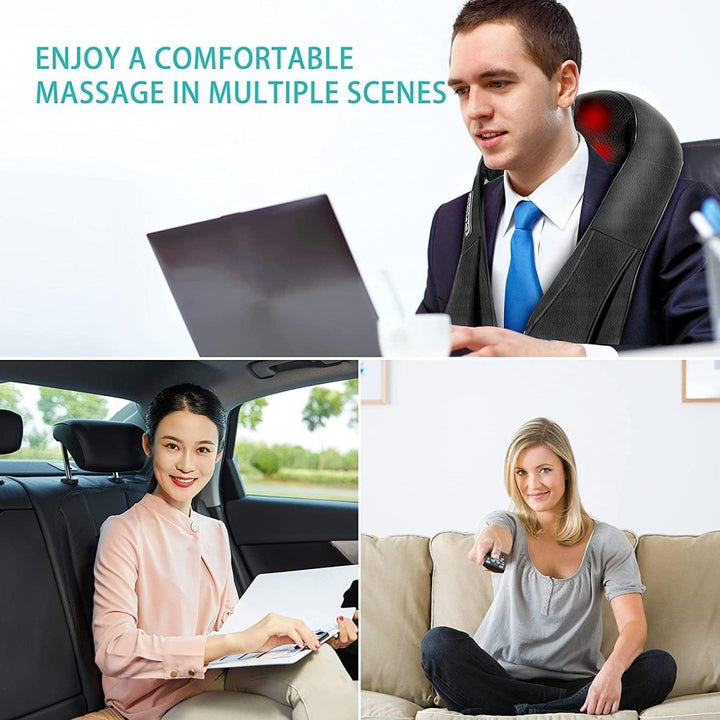 Shiatsu masszázspárna infravörös fűtéssel - FlowRelief