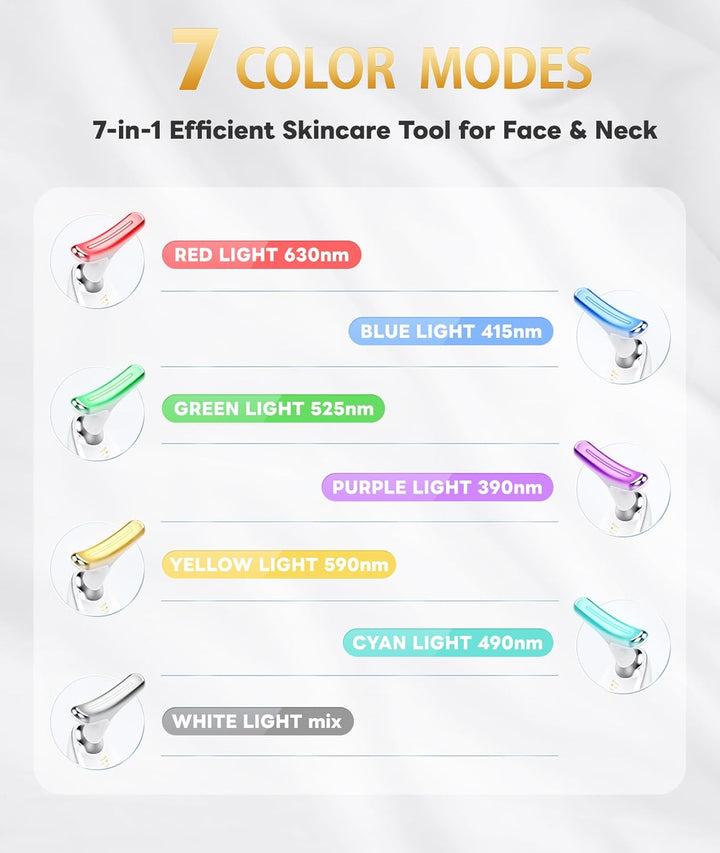 RadiantGlow 7-Színes Arcmasszírozó