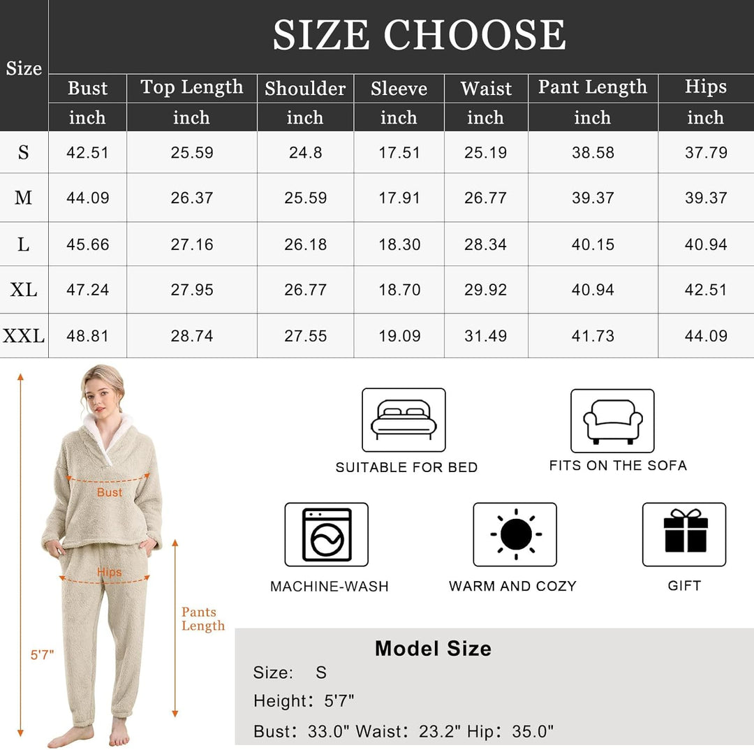 Fluffy pizsama szett hölgyeknek - CozyPlush