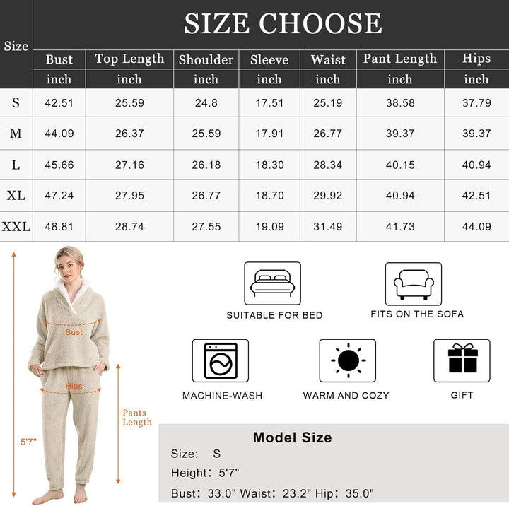 Fluffy pizsama szett hölgyeknek - CozyPlush