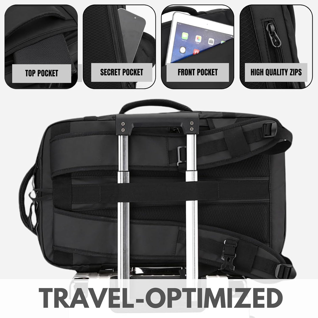 15” Vízálló Laptop Hátizsák Oldalsó Nyitással és USB-C Porttal – TrekPro Sorozat
