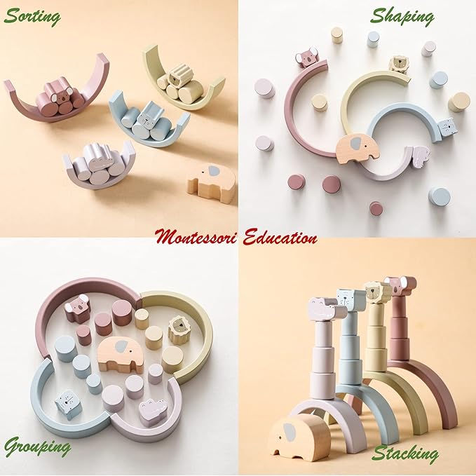 Montessori Fa Játék Készlet – Buildoro