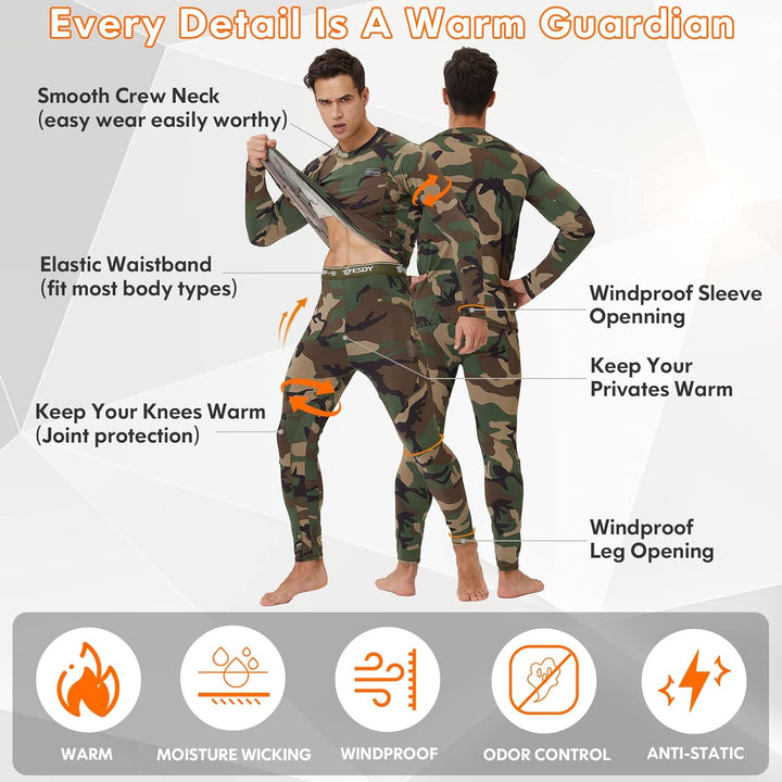 Hőszigetelő Alsónemű Szett Férfiaknak - Thomas