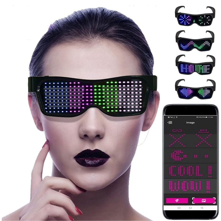 App-programozható LED ünnepi szemüveg - GlowBeat
