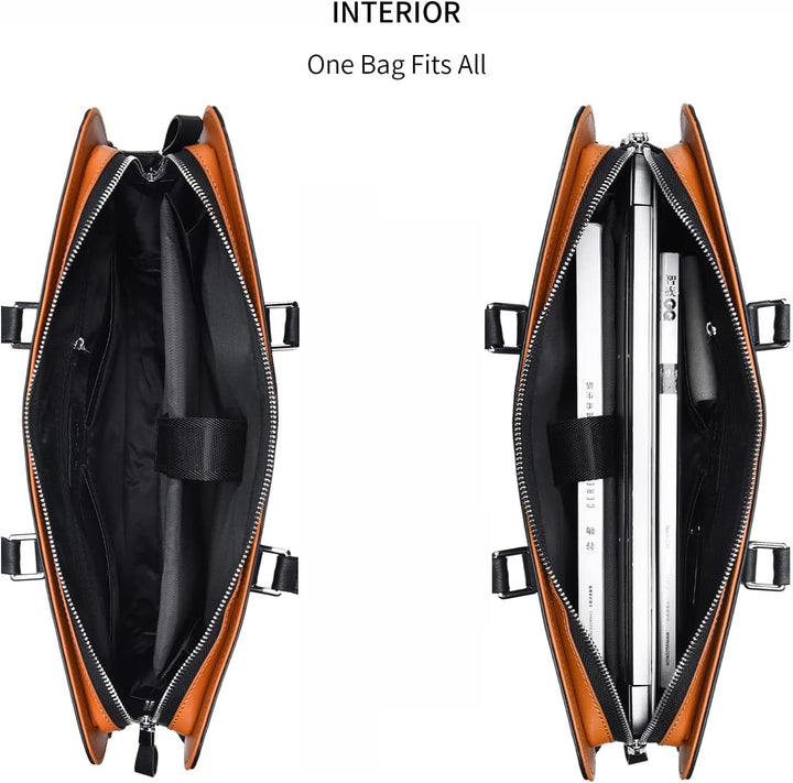 Valódi bőr, több rekeszösztönyű üzleti aktatáska szakembereknek