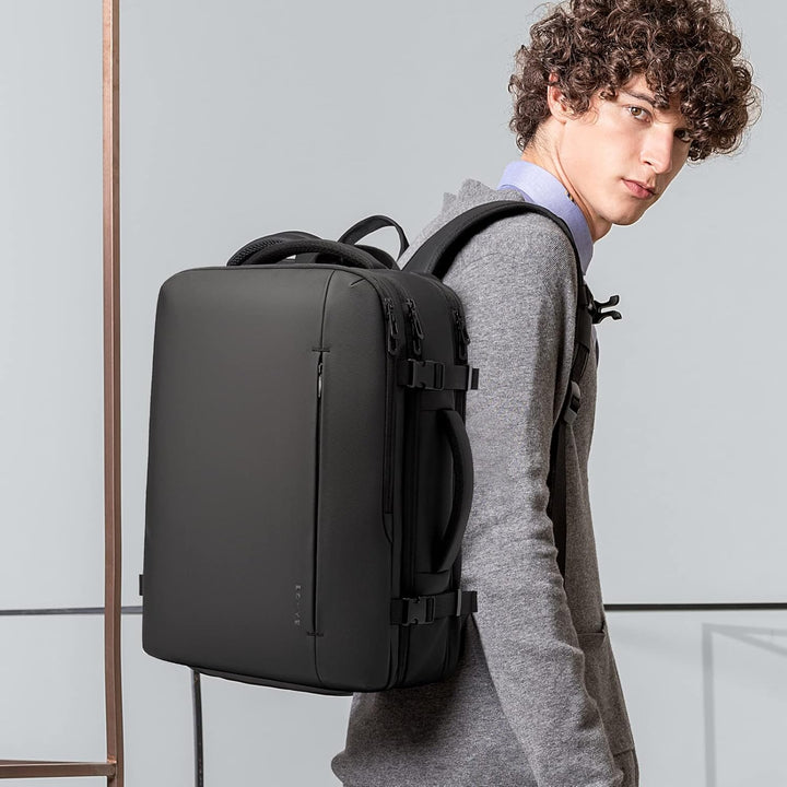 Bővíthető 26–45L vízálló utazó hátizsák laptop rekesszel és sporttáska fogantyúval