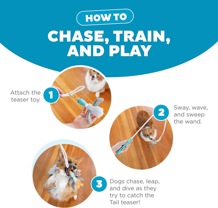 Tail Teaser Kutyajáték - Tökéletes játékhoz és mozgáshoz!