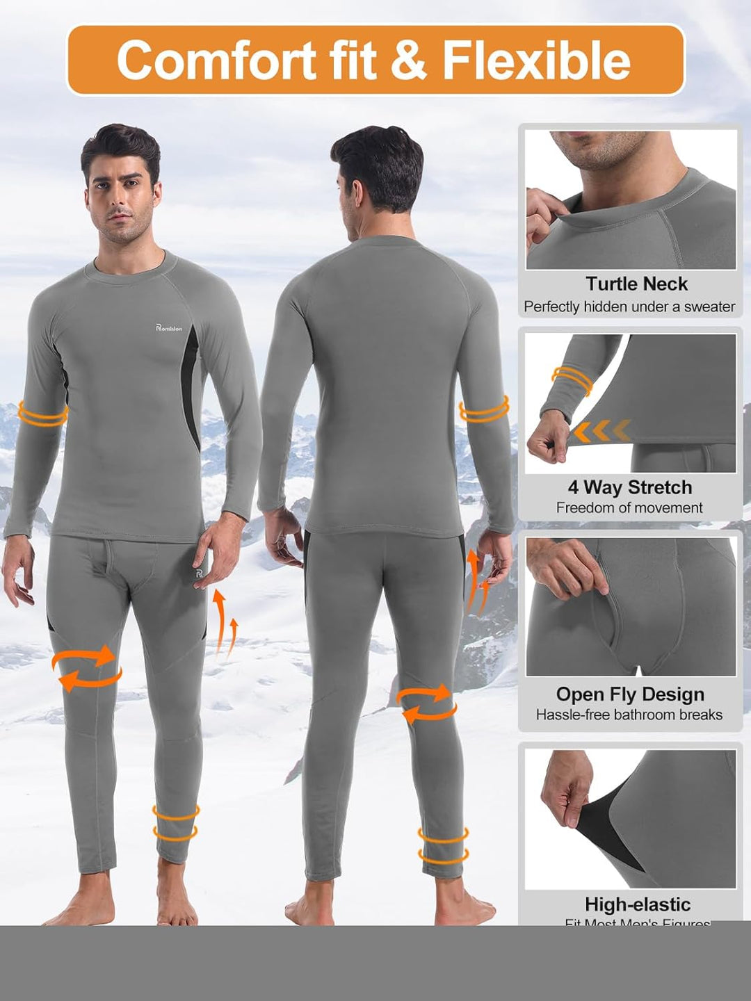 Hőszigetelő Alsónemű Szett Férfiaknak - Thomas