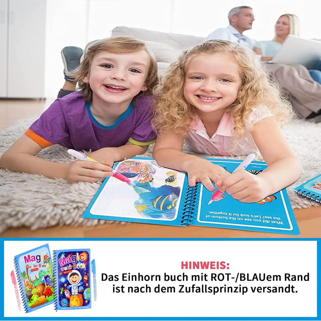 4 db Újrahasználható Vízifestő Könyv – AquaColor Könyvek