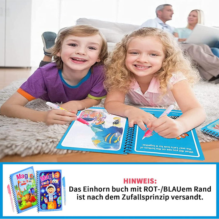 4 db Újrahasználható Vízifestő Könyv – AquaColor Könyvek